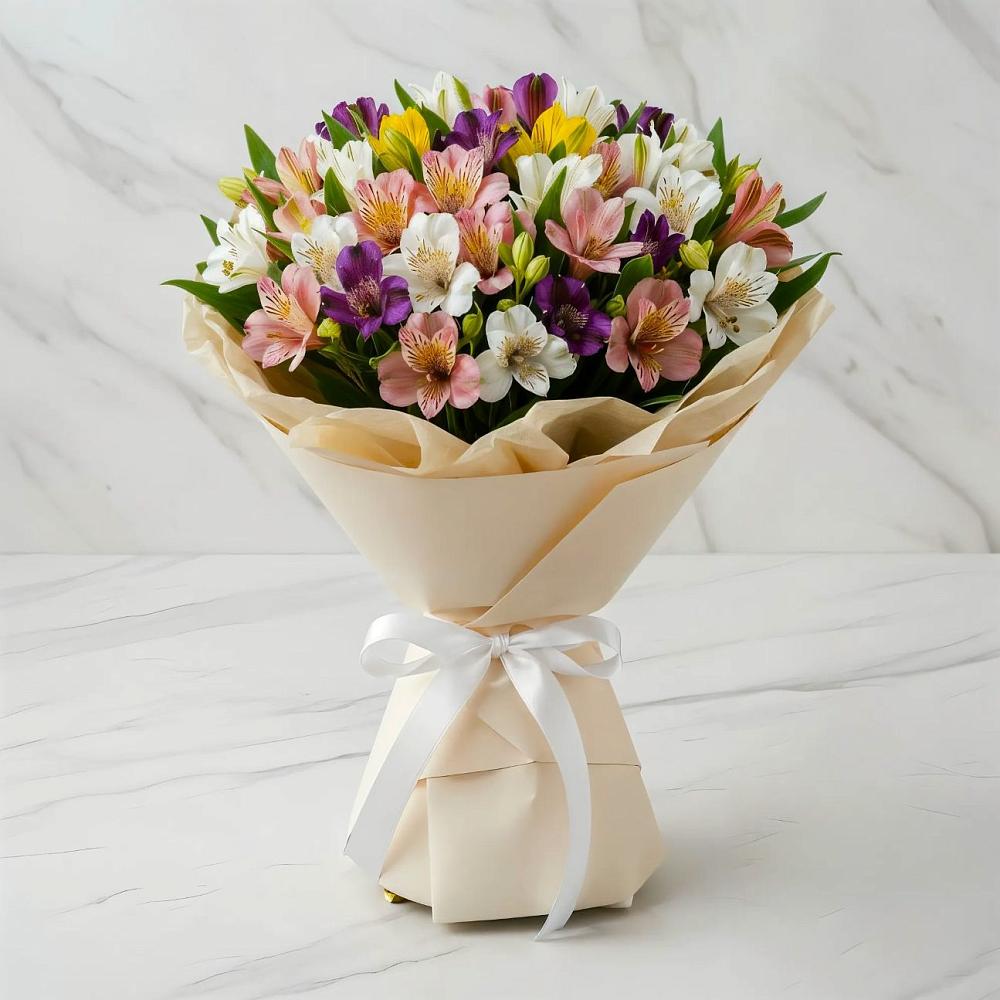 Букет цветов из: Альстромерии в Новом Торъяле