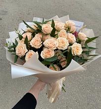 Букет Кремовые розы Латте в Новом Торъяле