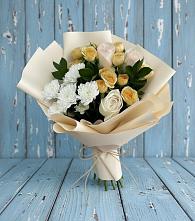 Букет цветов из:  Розы и Хризантемы #REPLACE_PRED# Новом Торъяле