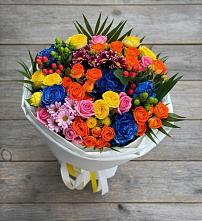 Букет цветов из:  Розы и Хризантемы #REPLACE_PRED# Новом Торъяле