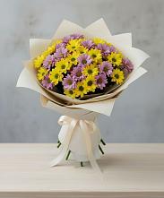 Букет цветов из:  Хризантемы #REPLACE_PRED# Новом Торъяле