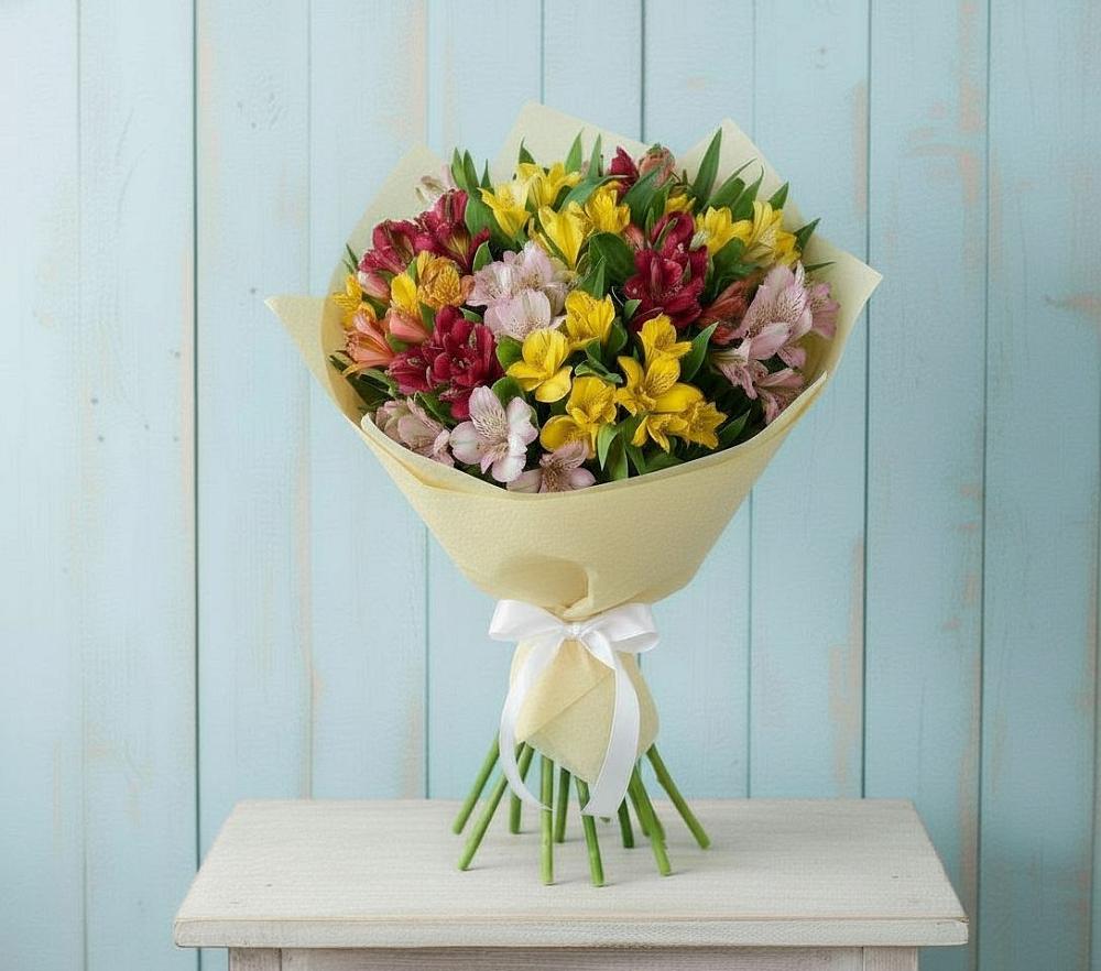Букет цветов из: Альстромерии в Новом Торъяле