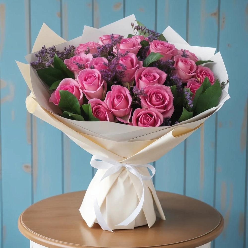 Букет цветов из: Розы в Новом Торъяле