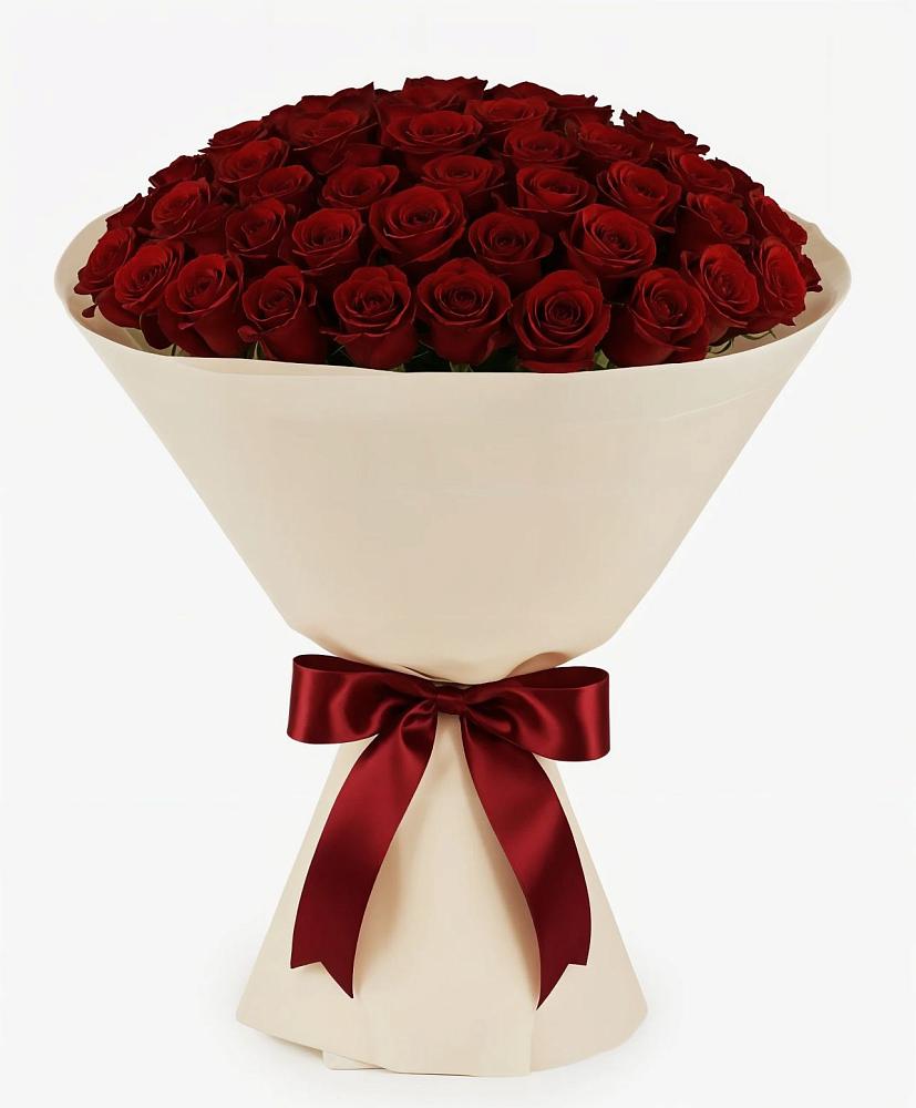 Букет 101 Бордовая роза Блэк Бакарра в Новом Торъяле