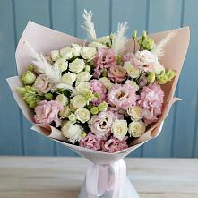 Букет цветов из:  Альстромерии и Розы #REPLACE_PRED# Новом Торъяле
